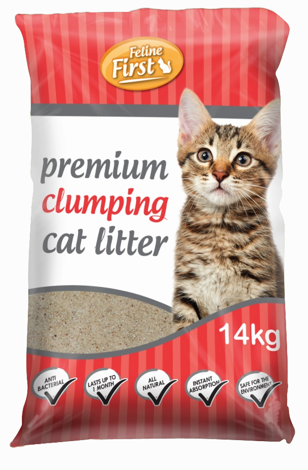 Feline First - Clumping Cat Litter (14kg)