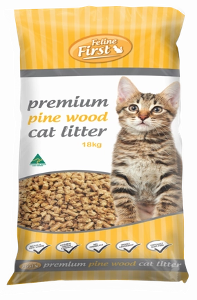 Feline First - Pine Wood Cat Litter (18kg)