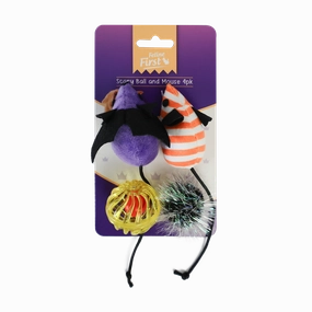 Feline First - Scary Ball and Mouse (4pk)
