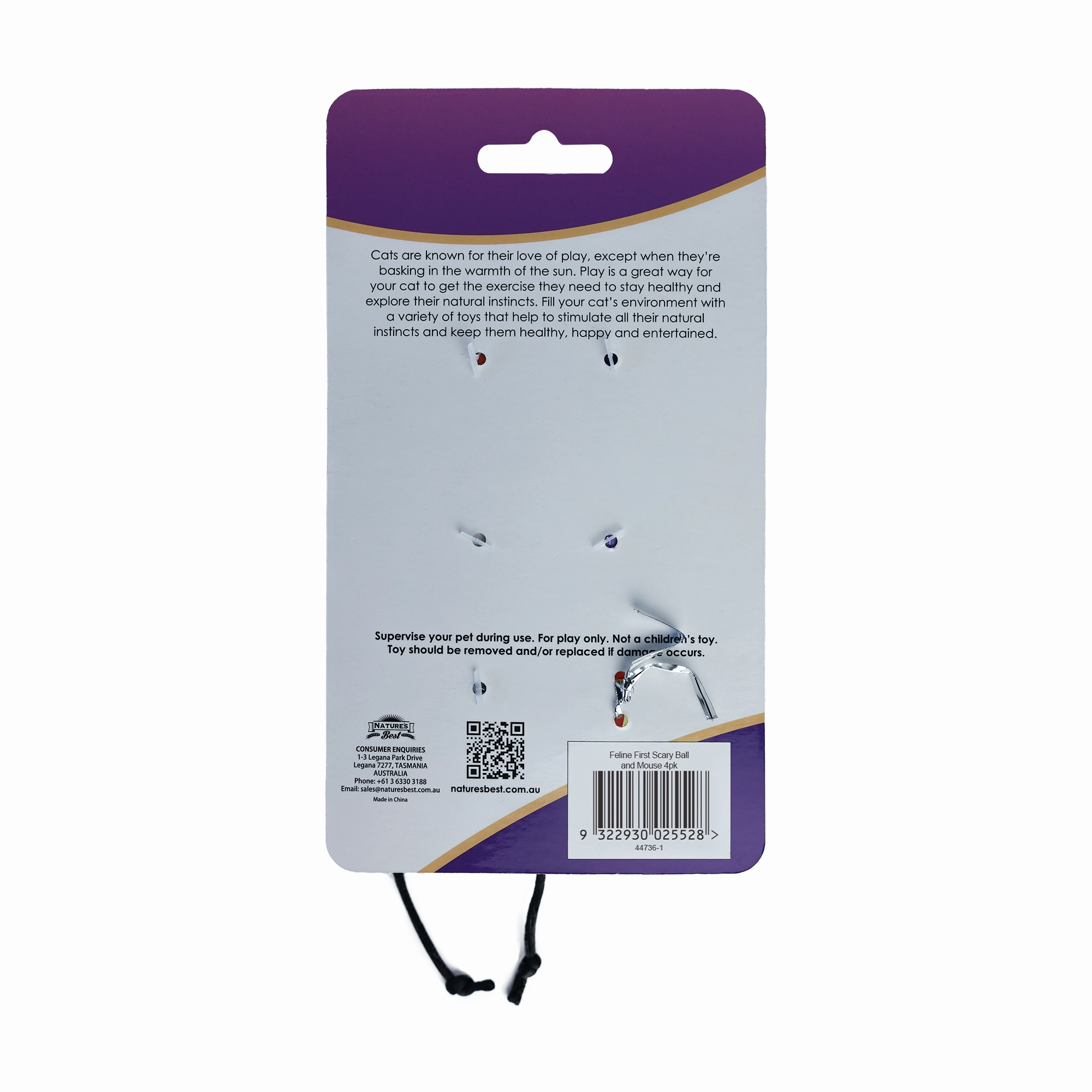 Feline First - Scary Ball and Mouse (4pk)