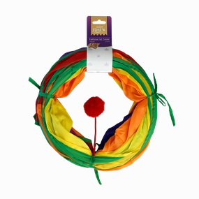 Feline First Rainbow Cat Tunnel