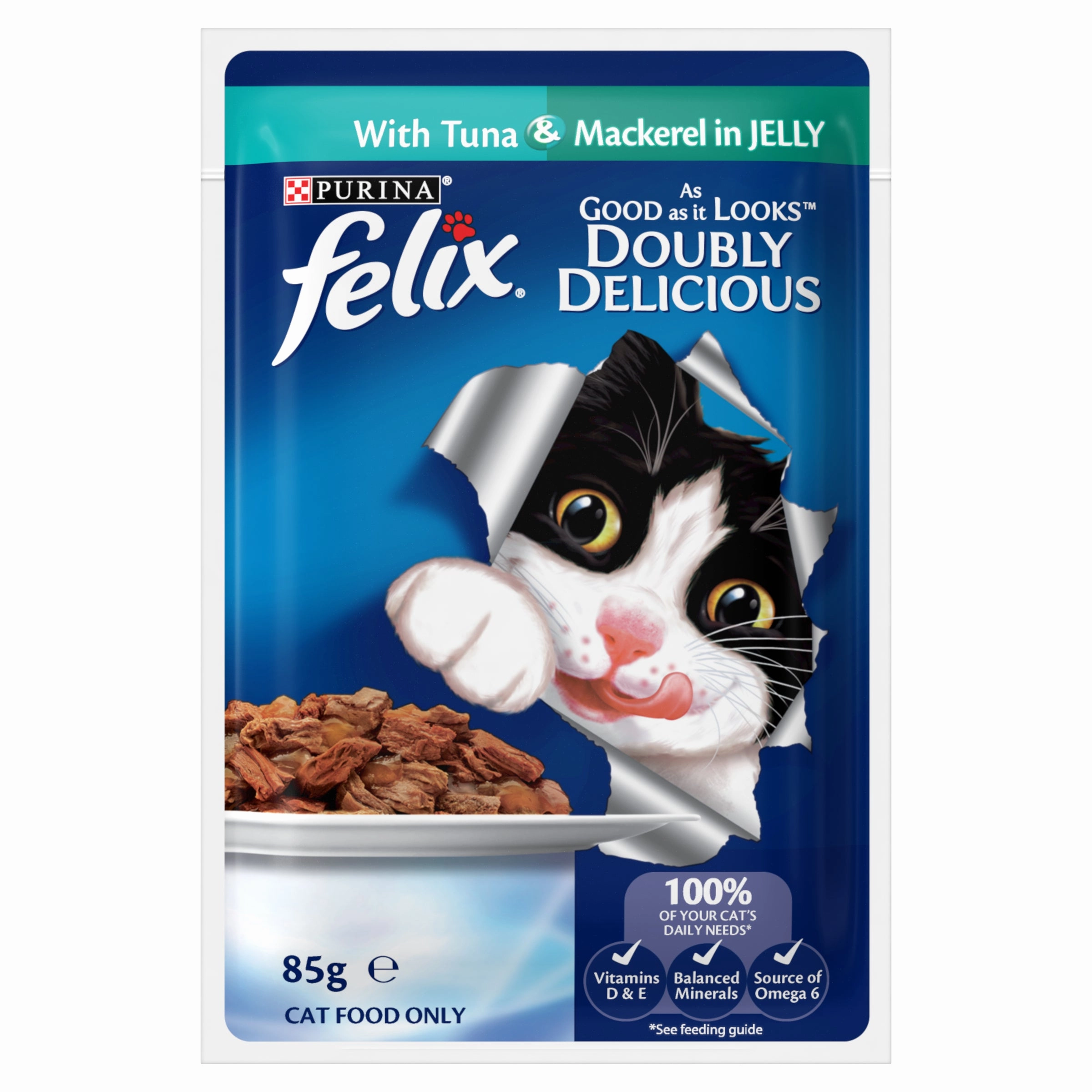 FELIX - Adult Doubly Delicious Fish Selection in Jelly Wet Cat Food (85g x 12pk)