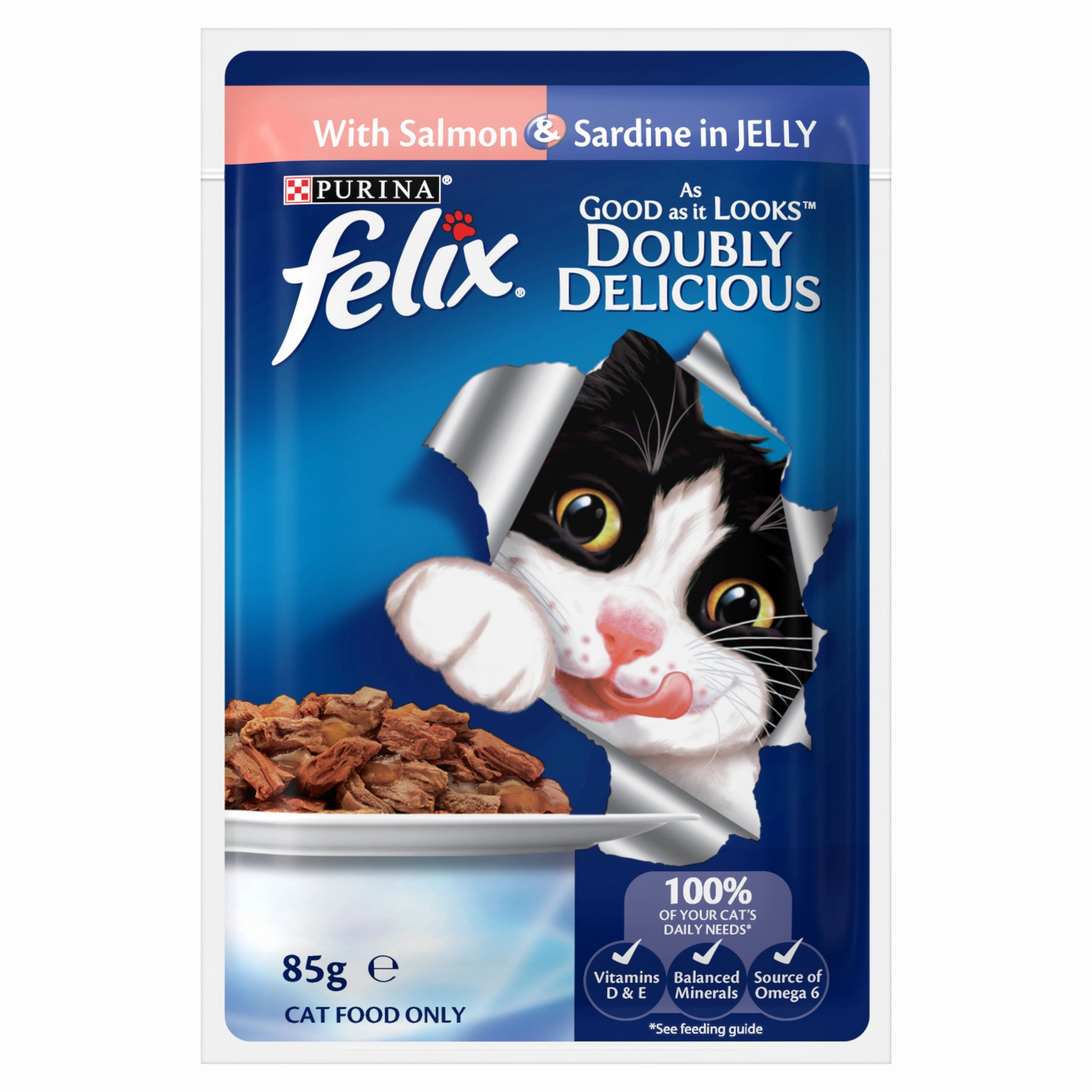FELIX - Adult Doubly Delicious Fish Selection in Jelly Wet Cat Food (85g x 12pk)