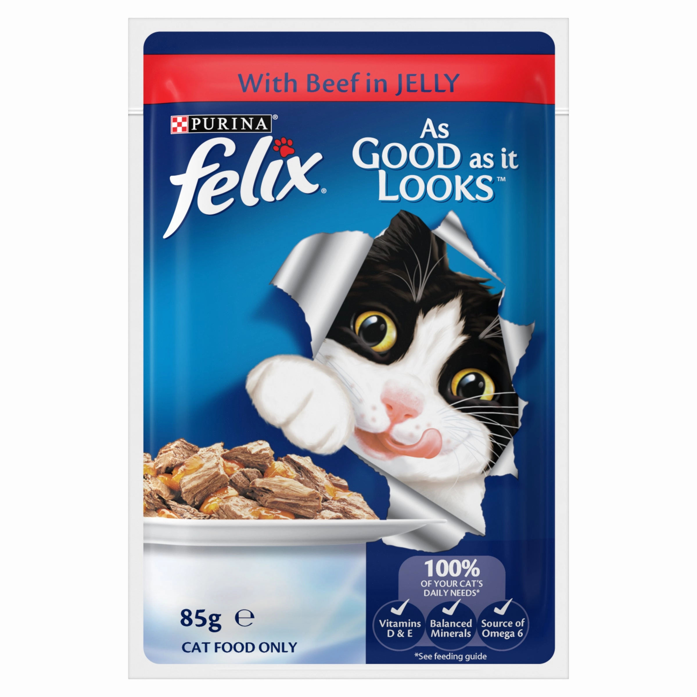 FELIX - Adult Meat Menus in Jelly Wet Cat Food (85g x 12pk)