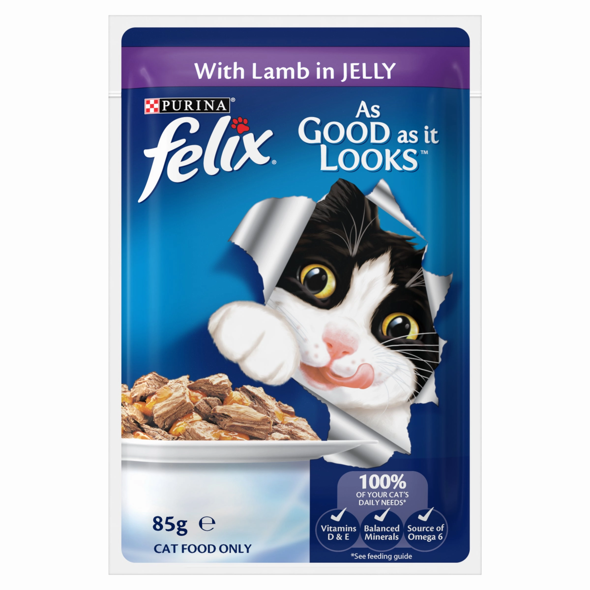 FELIX - Adult Meat Menus in Jelly Wet Cat Food (85g x 12pk)