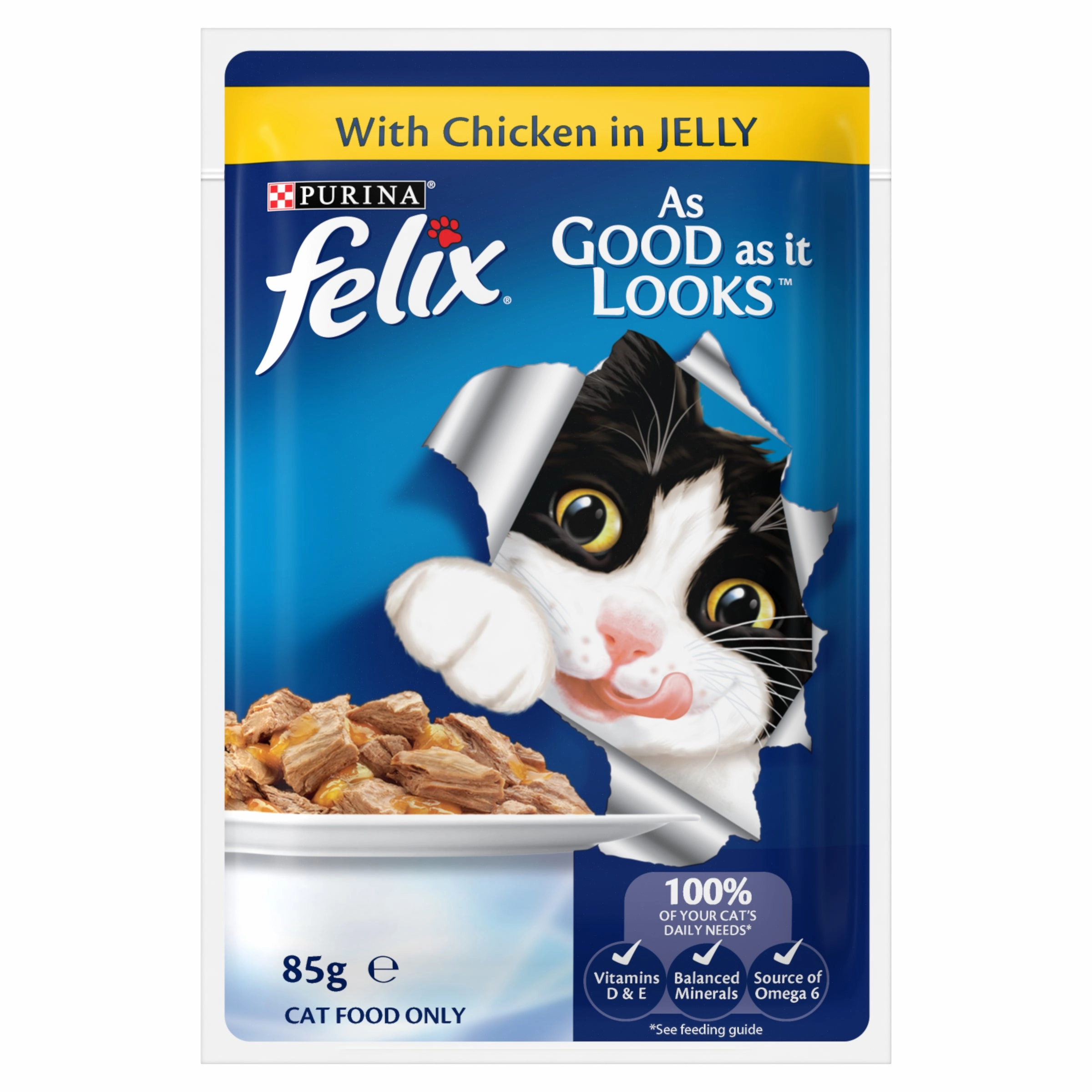 FELIX - Adult Meat Menus in Jelly Wet Cat Food (85g x 12pk)