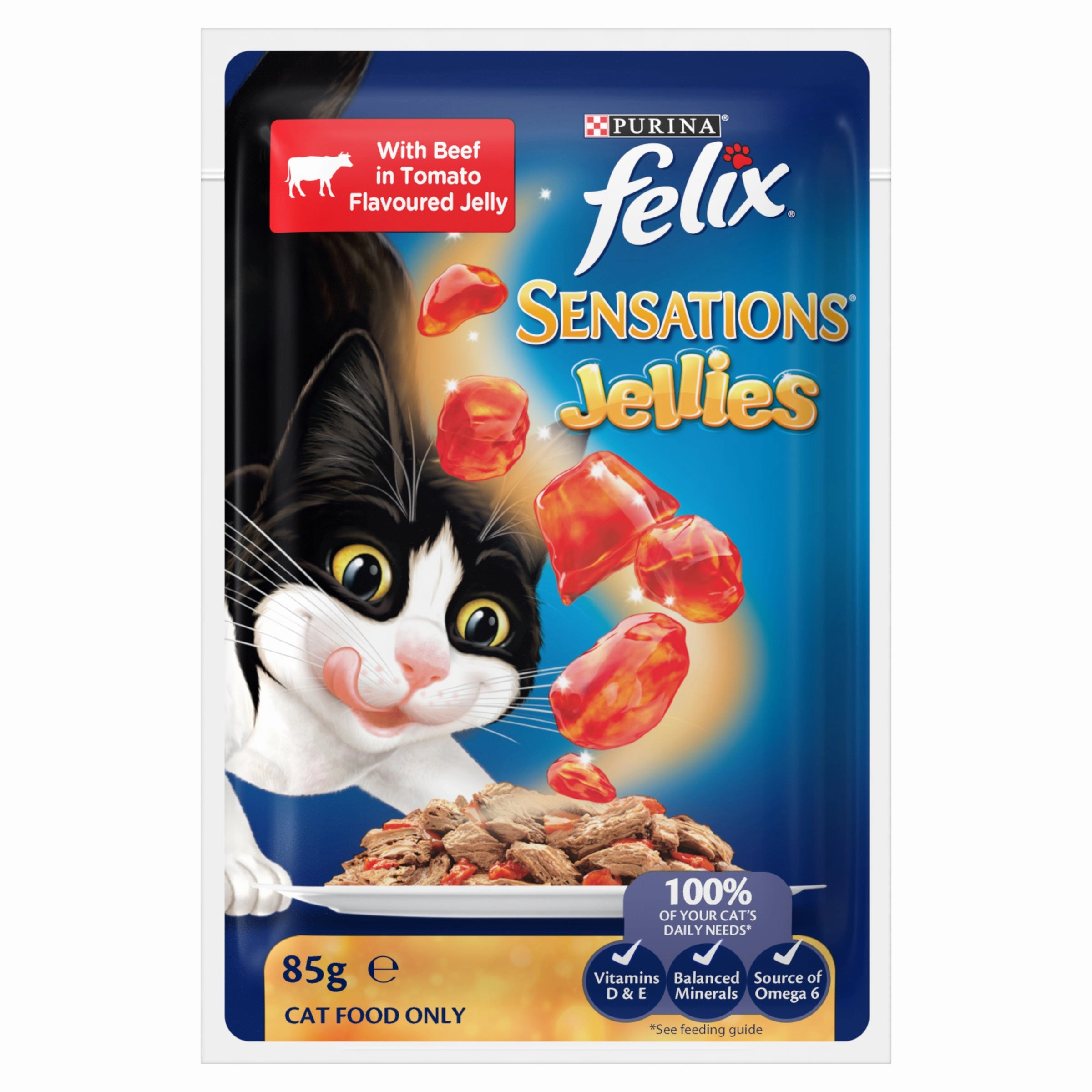 FELIX - Adult Sensations Jellies Favourites Menu Wet Cat Food (85g x 12pk)
