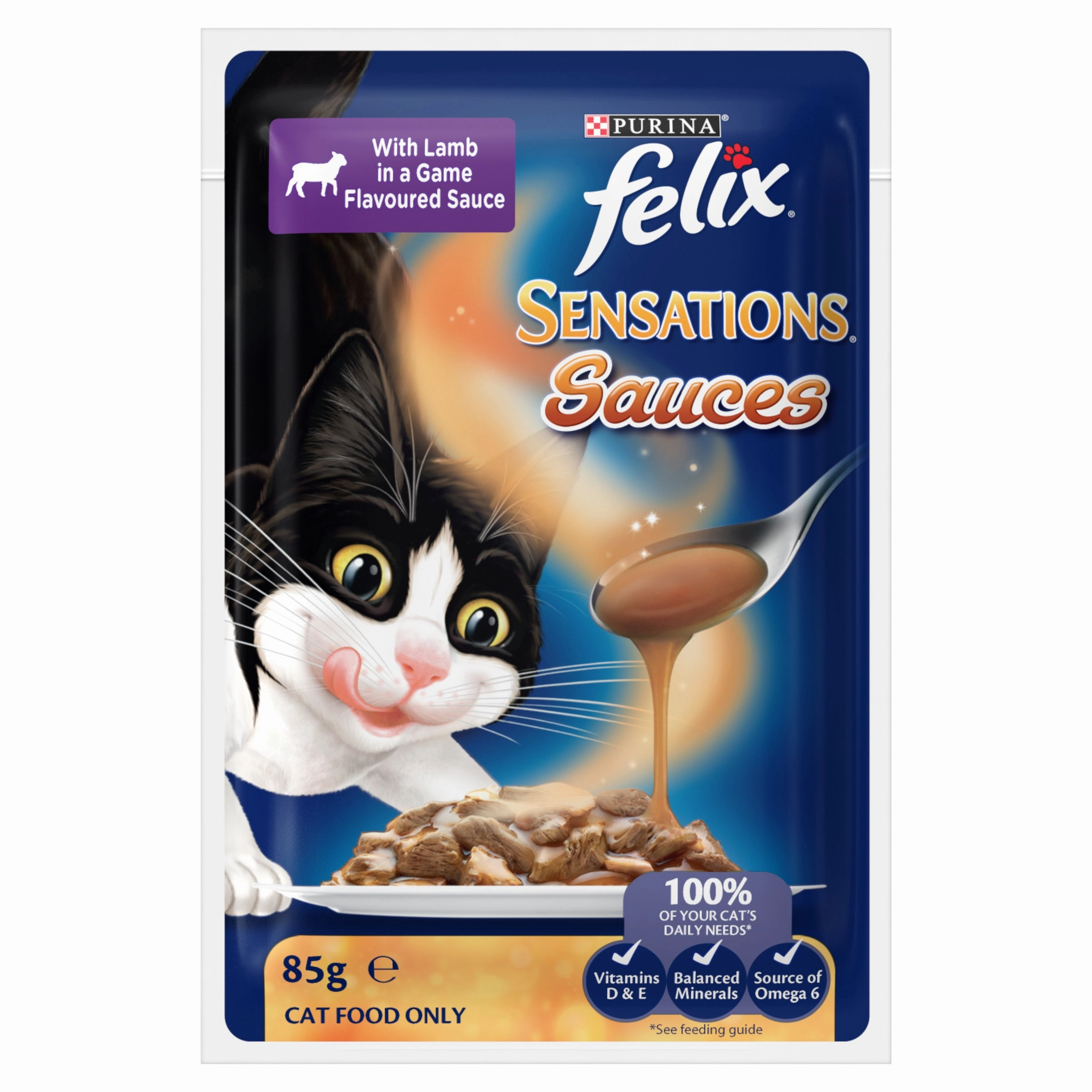 FELIX - Adult Sensations Sauces Meat Selection Wet Cat Food (85g x 12pk)