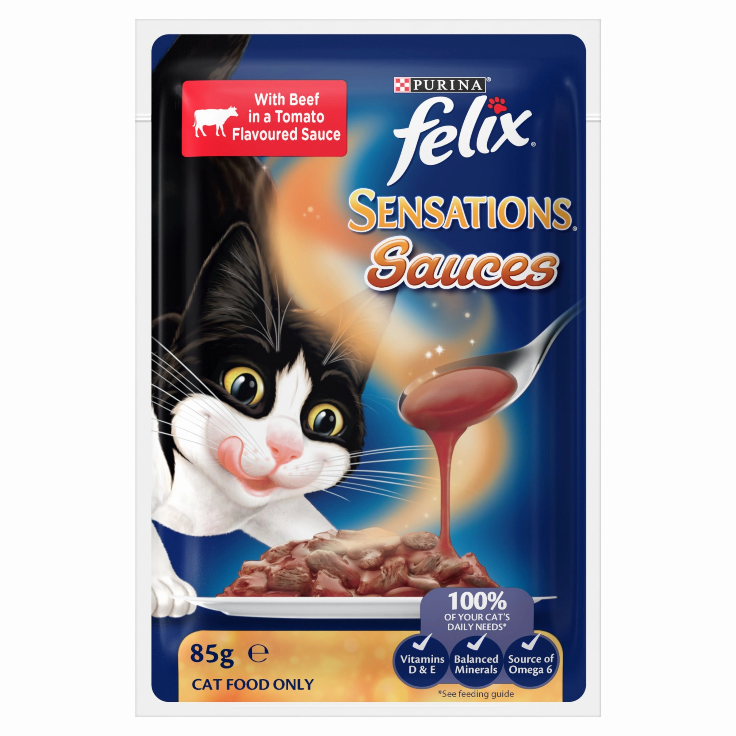 FELIX - Adult Sensations Sauces Meat Selection Wet Cat Food (85g x 12pk)