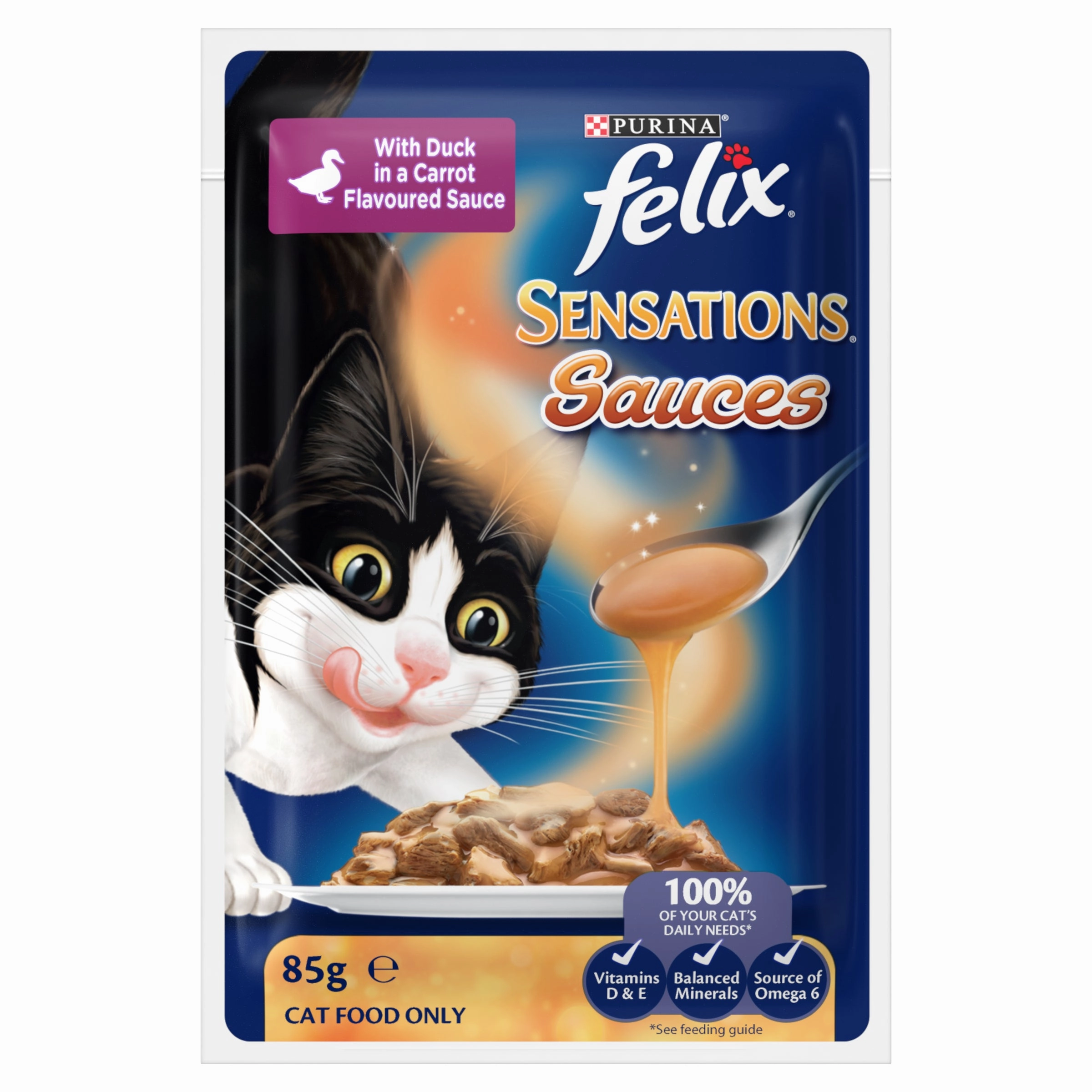 FELIX - Adult Sensations Sauces Meat Selection Wet Cat Food (85g x 12pk)