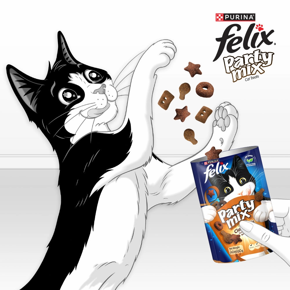 FELIX - Party Mix Classic Cat Treats (60g)