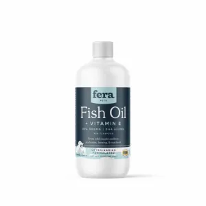Fera Pet Organics Dogs & Cats Fish Oil   Vitamin E 8oz