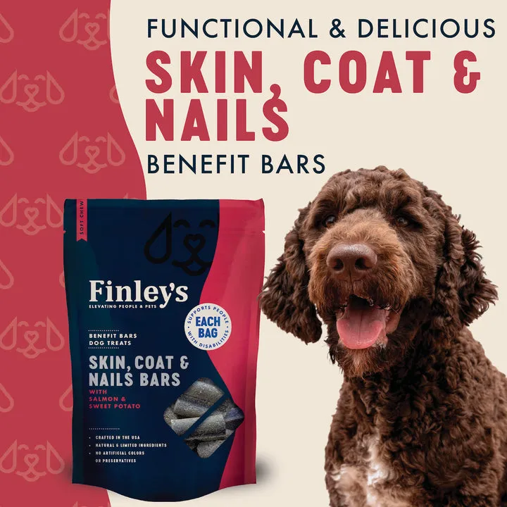 Finley's Barkery Skin, Coat & Nails Benefit Bars Dog Treats