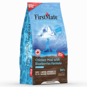 FirstMate LID Chicken Meal with Blueberries Formula Small Bites Dry Dog Food, 4lb