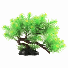 Fish Gear Blooming Bonsai Tree Plastic Aquarium Plant