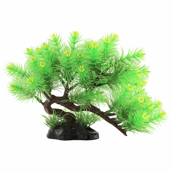 Fish Gear Blooming Bonsai Tree Plastic Aquarium Plant