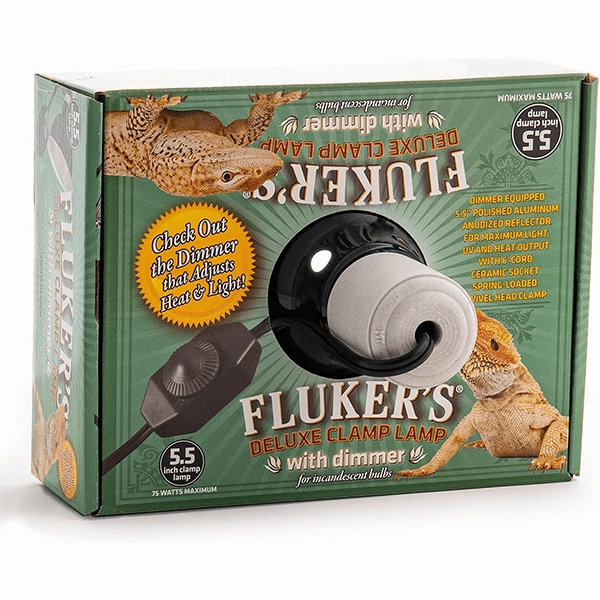 Fluker's Deluxe Clamp Lamp with Dimmer