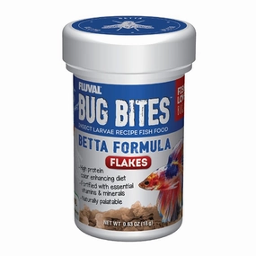 Fluval Bug Bites Betta Color Enhancing Flakes  0.63 oz