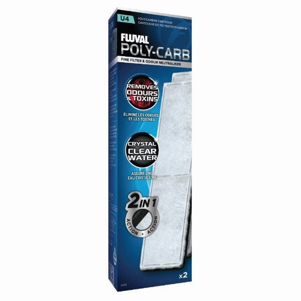 Fluval "U" Poly/Carbon Cartridge 2Pack