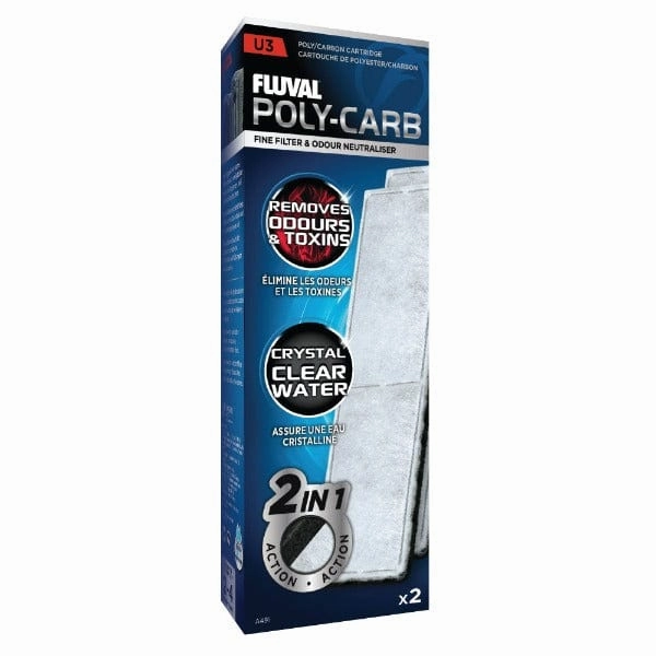 Fluval "U" Poly/Carbon Cartridge 2Pack