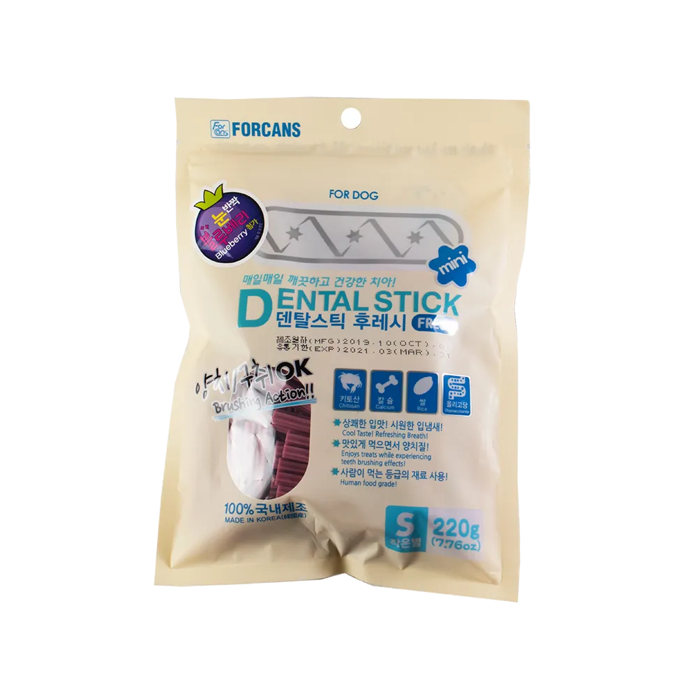 Forcans Dog Dental Stick Fresh With Blueberry Small 220g