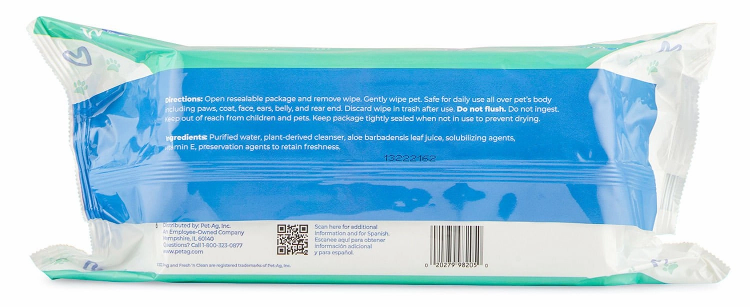 Fresh 'n Clean Pet Wipes, 100 ct