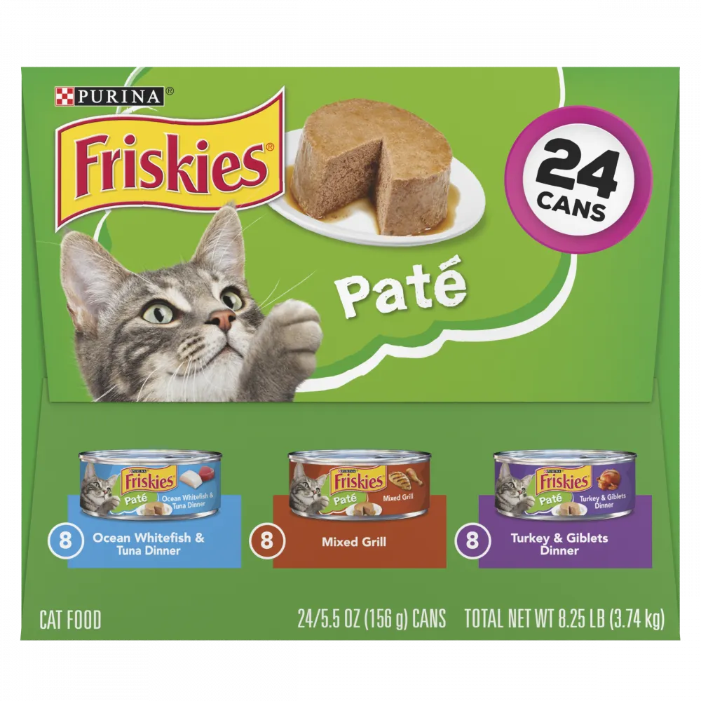 Friskies Classic Pate Variety Pack Canned Cat Food