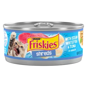 Friskies Savory Shreds with Ocean White Fish & Tuna Canned Cat Food