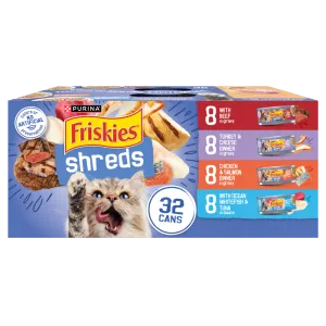 Friskies Shreds Variety Pack Canned Cat Food