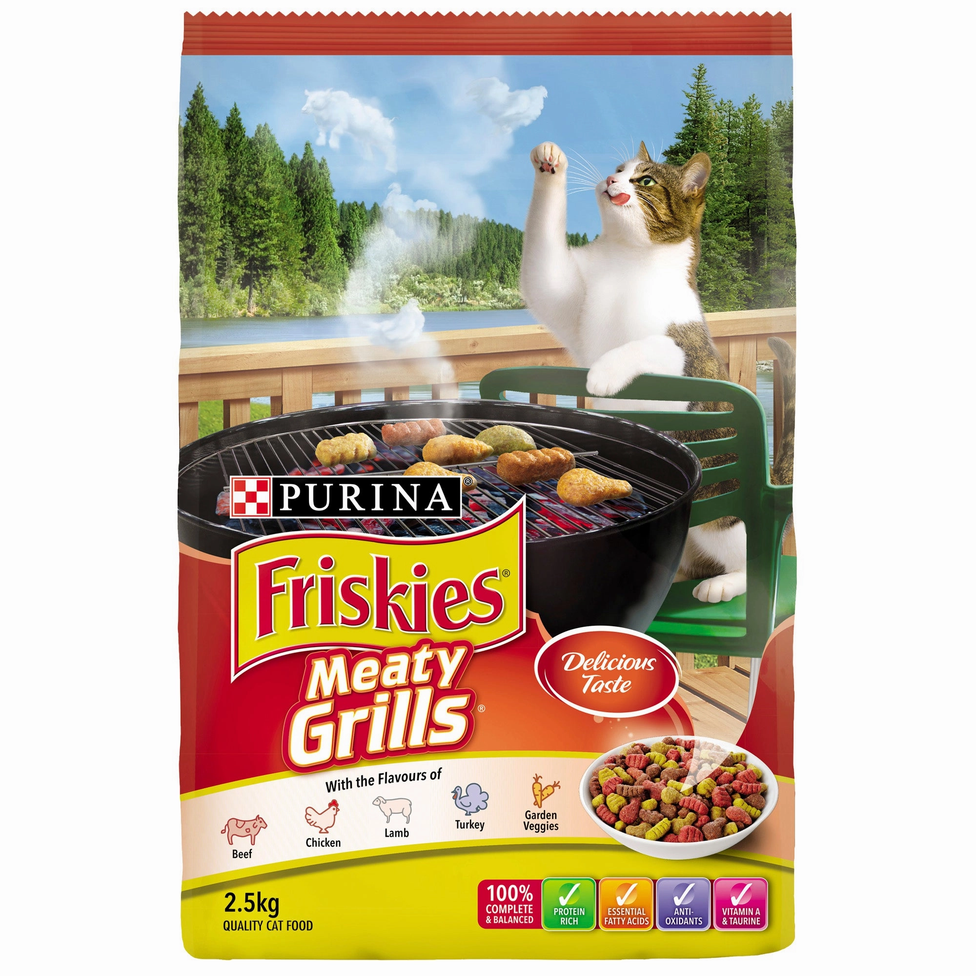 Friskies - Adult Meaty Grills Cat Dry Food
