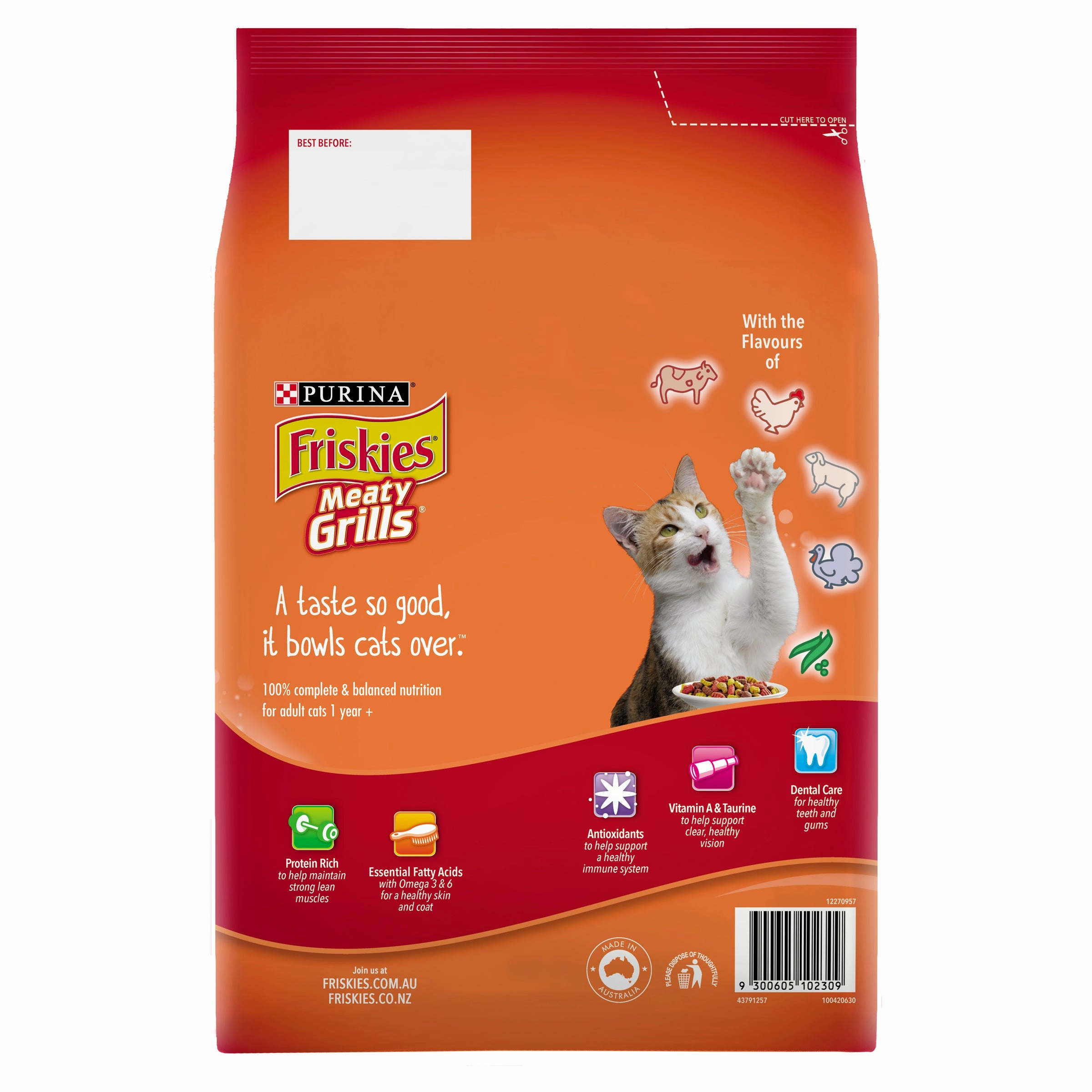 Friskies - Adult Meaty Grills Cat Dry Food