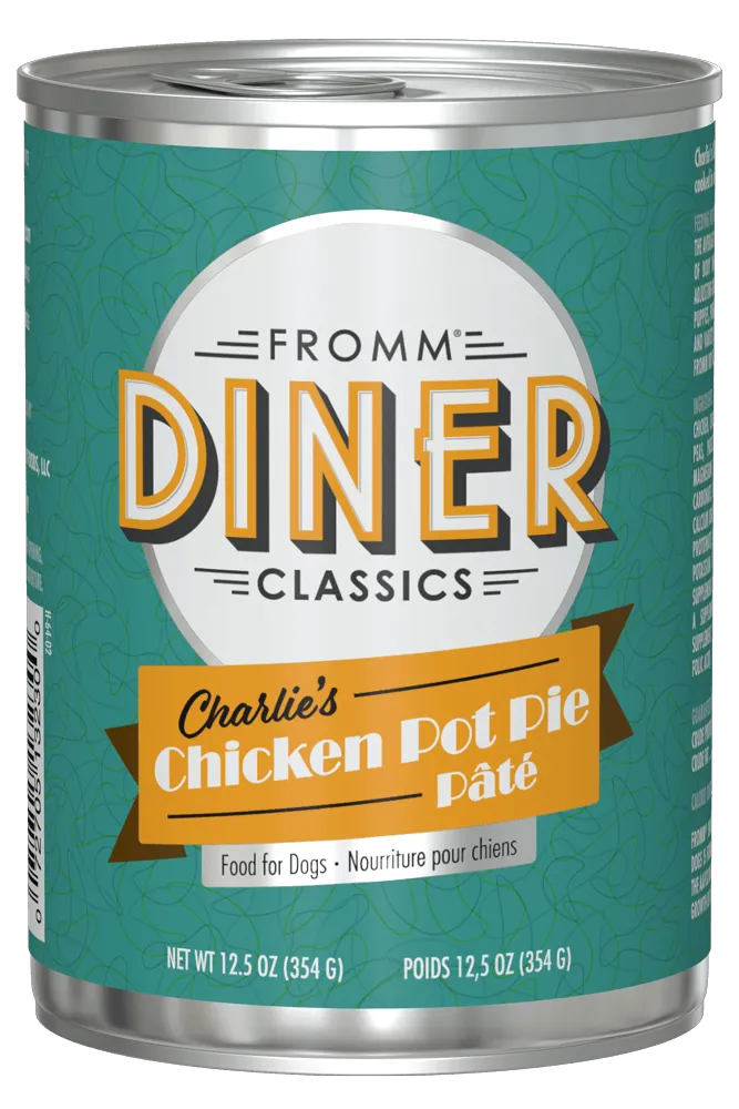 Fromm Diner Classics Charlies Chicken Pot Pie Pate Wet Dog Food