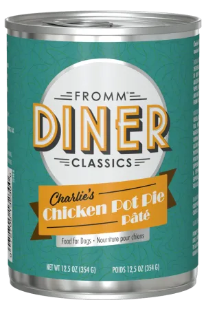 Fromm Diner Classics Charlies Chicken Pot Pie Pate Wet Dog Food