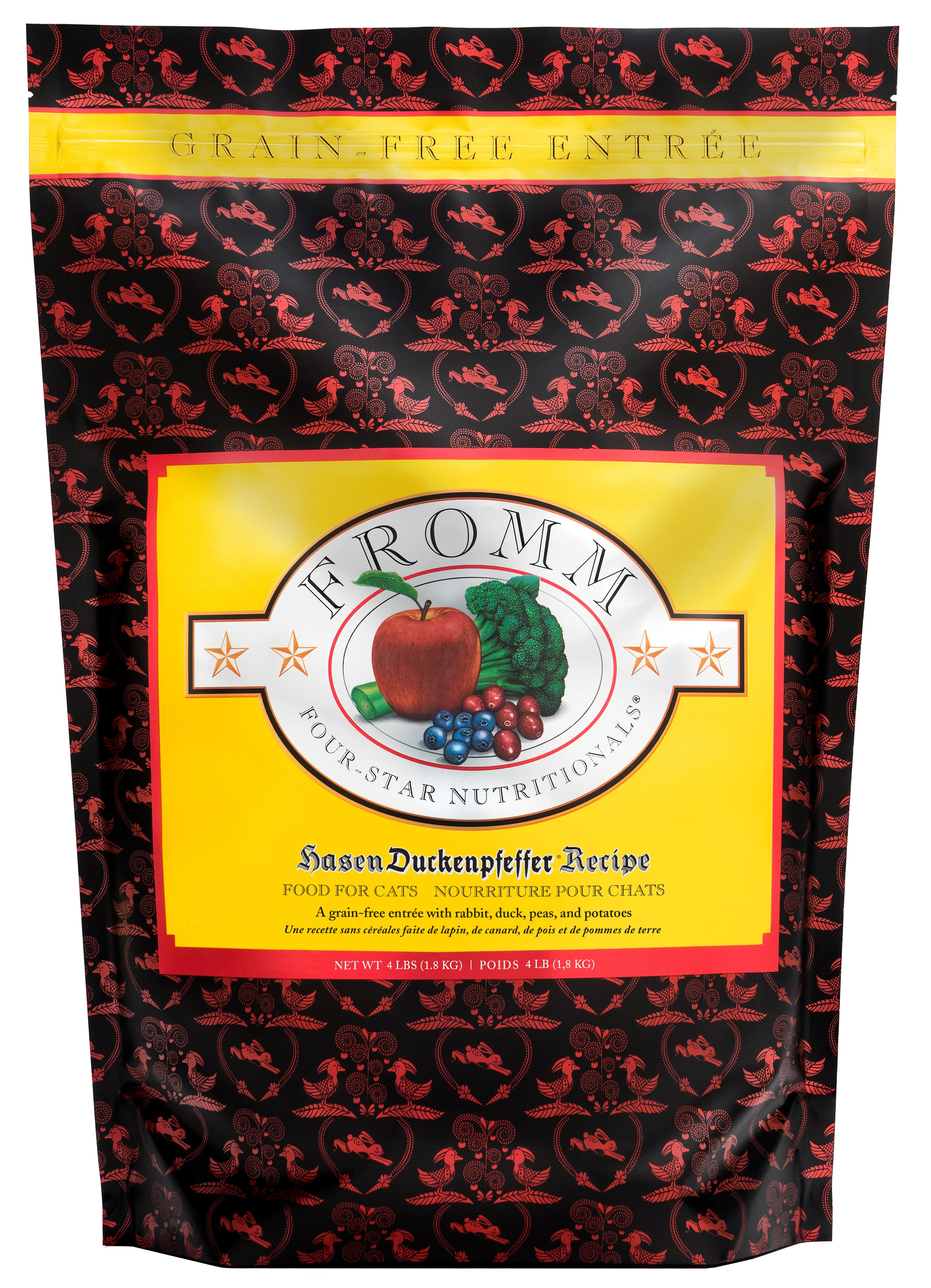 Fromm Four-Star Grain-Free Hasen Duckenpfeffer Dry Cat Food