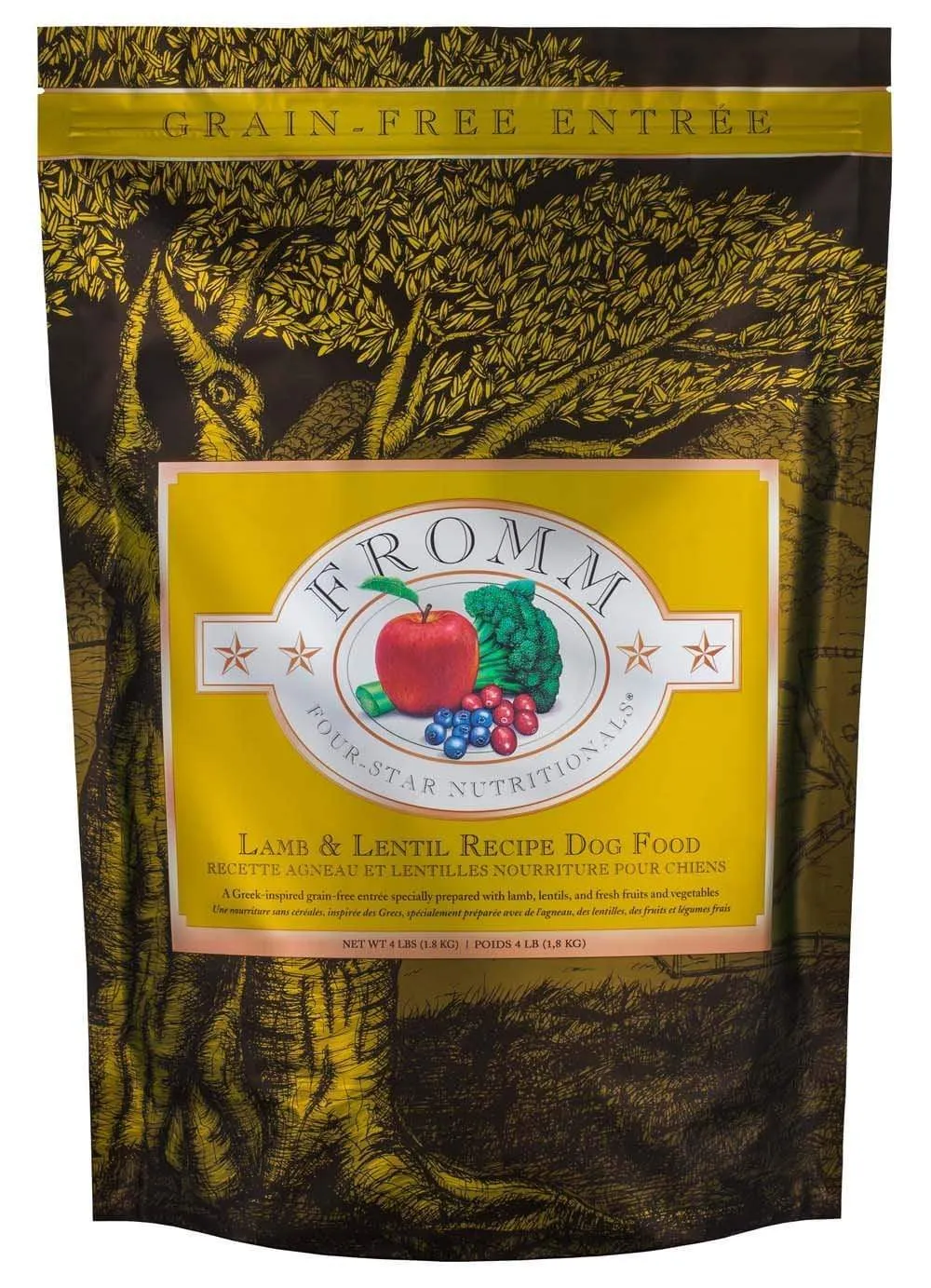 Fromm Four-Star Grain-Free Lamb and Lentil Dry Dog Food