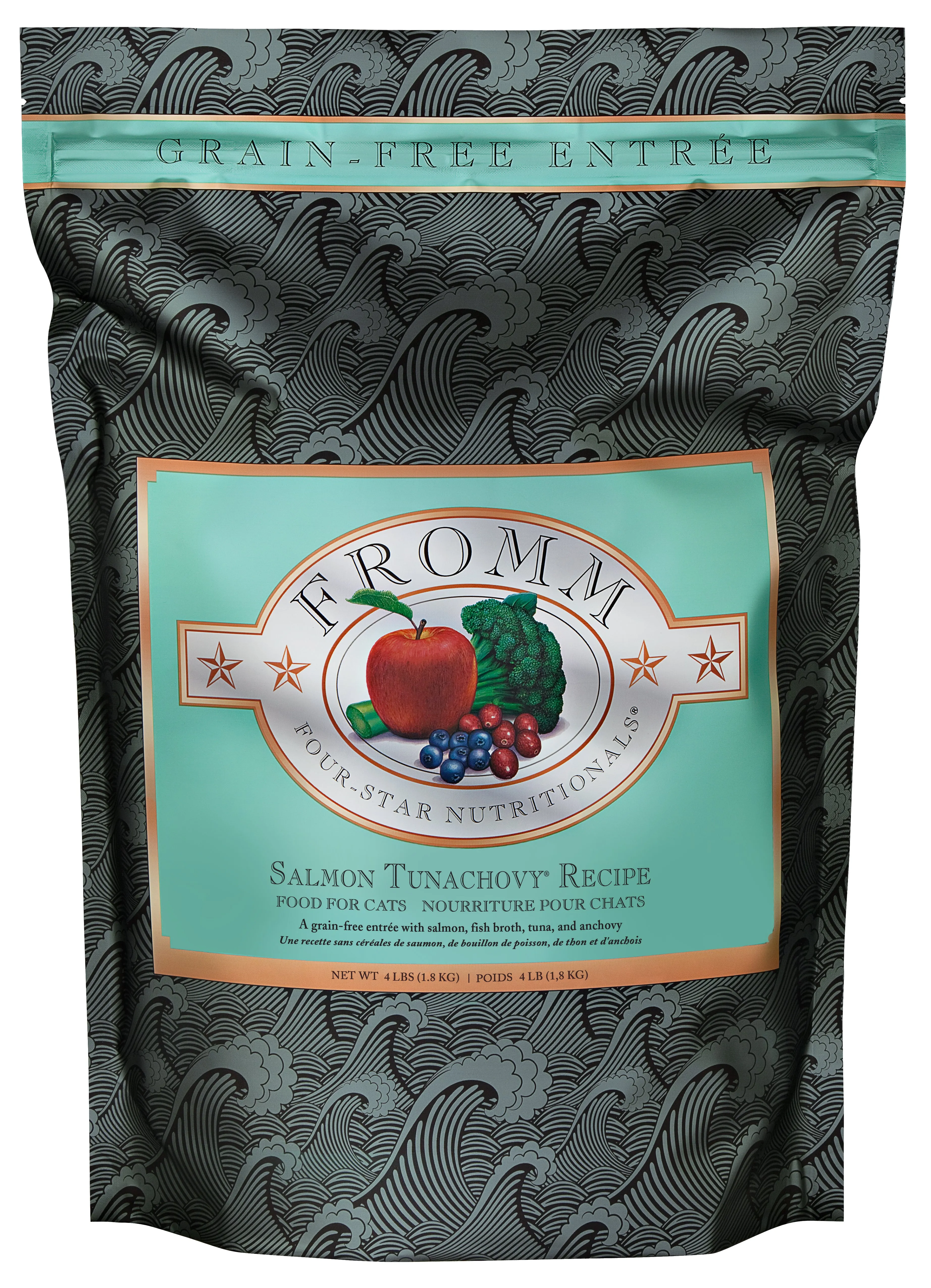 Fromm Four-Star Grain-Free Salmon Tunachovy Recipe Dry Cat Food