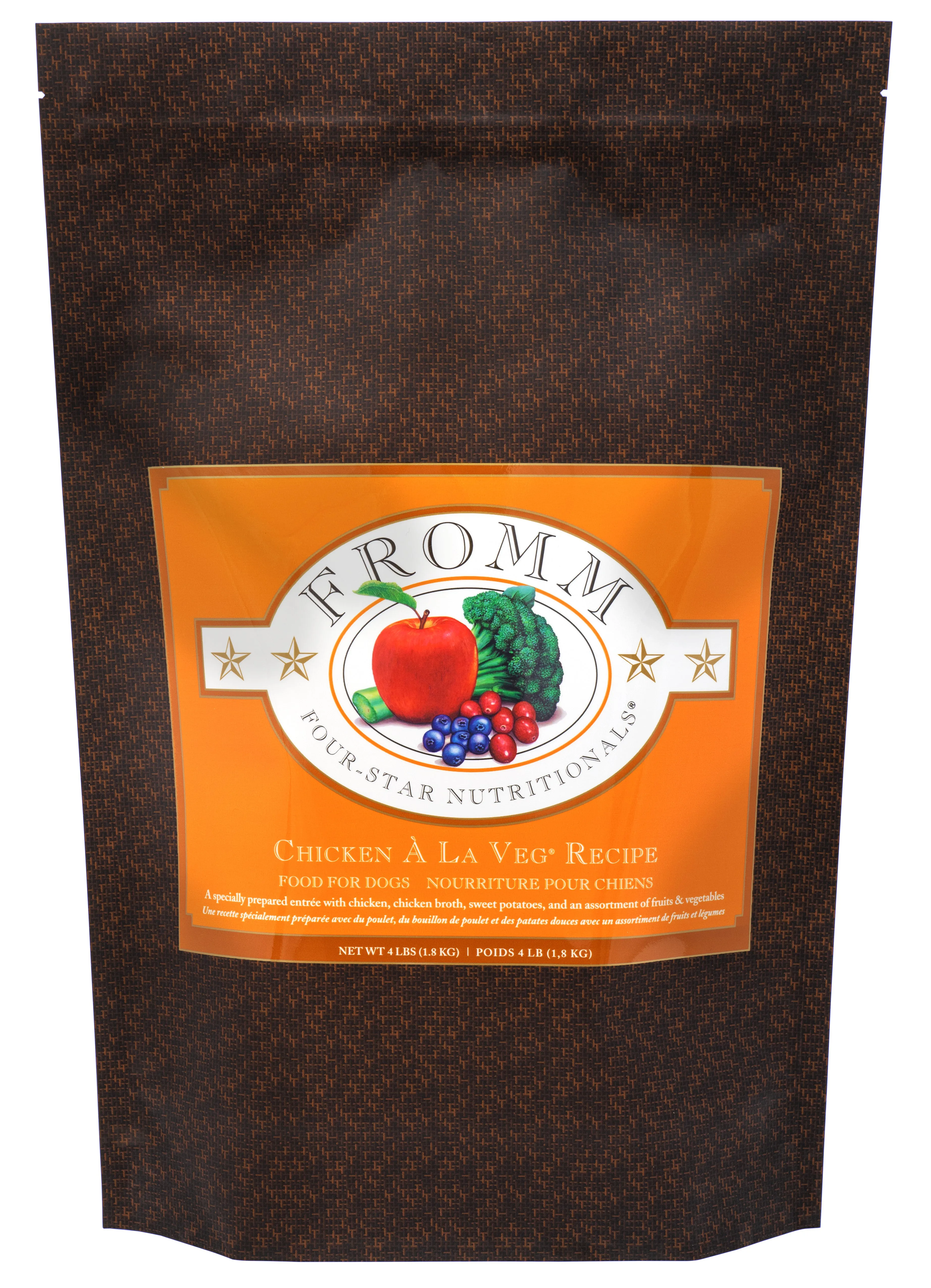 Fromm Four-Star Grain Inclusive Chicken A La Veg Dry Dog Food