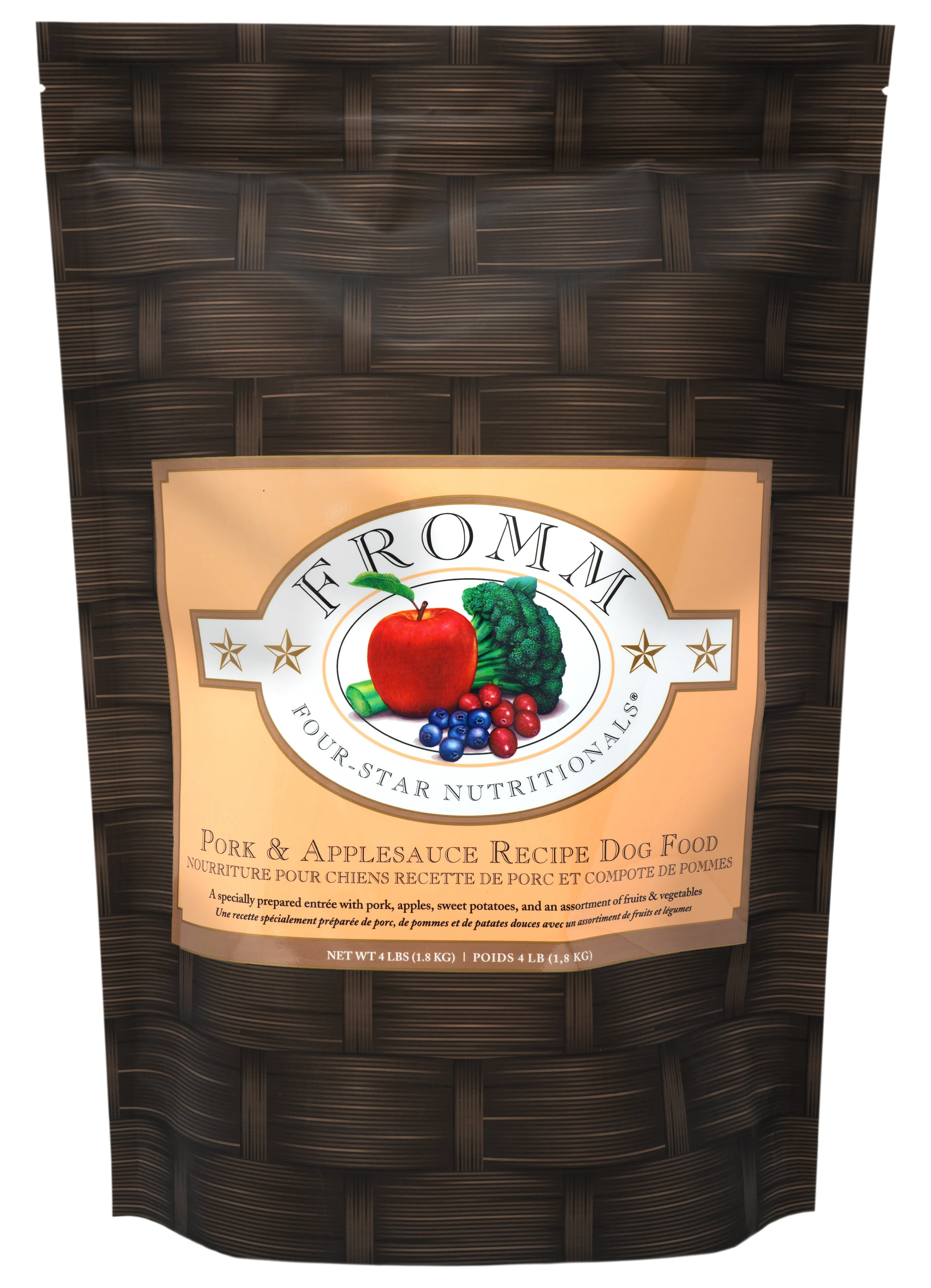 Fromm Four-Star Grain Inclusive Pork and Apple Sauce Dry Dog Food