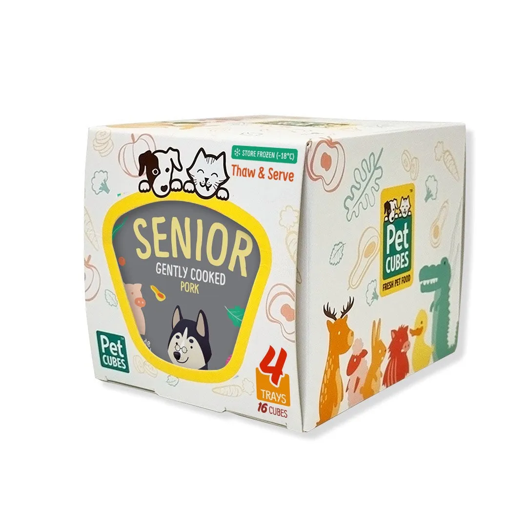 Frozen Fresh Human-Grade Gently Cooked Pork Senior Dog Food
