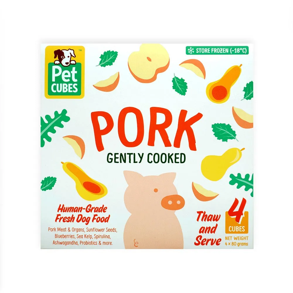 Frozen Fresh Human-Grade Gently Cooked Variety Set Adult Dog Food