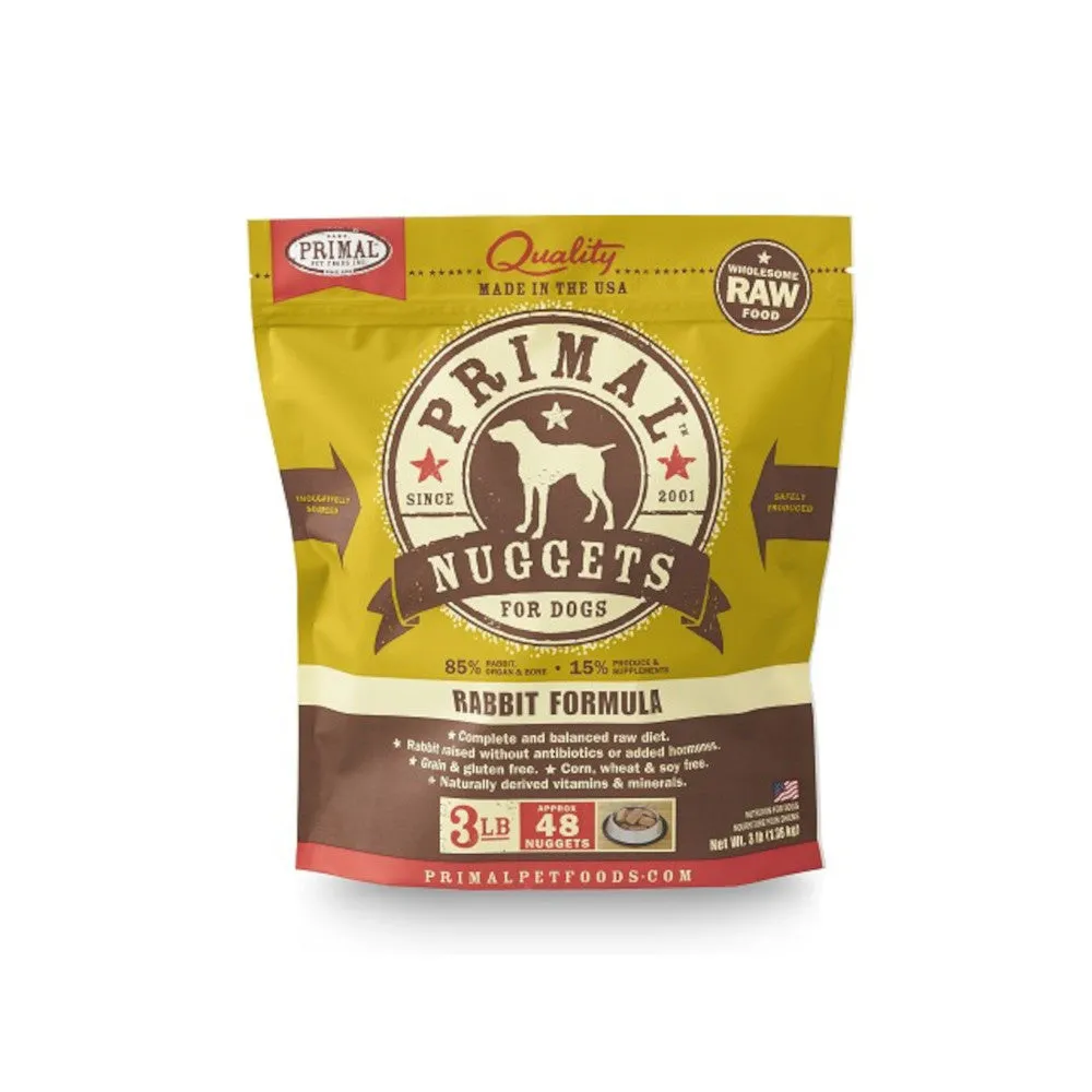 Frozen Rabbit Dog Food