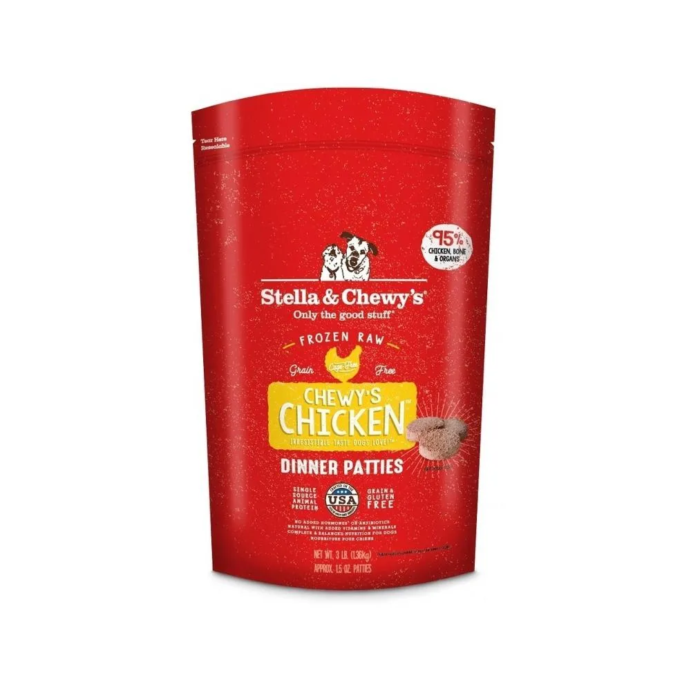 Frozen Raw Chicken Dinner Patties Dog Food