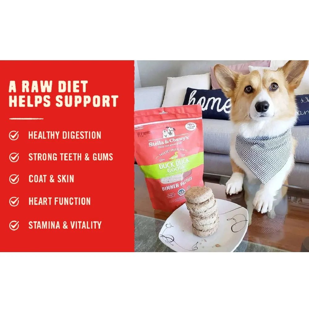 Frozen Raw Duck & Goose Dinner Patties Dog Food