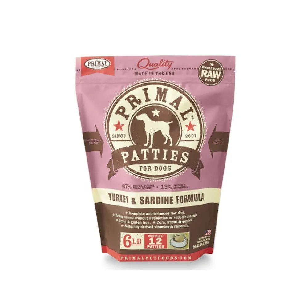 Frozen Turkey & Sardine Dog Food
