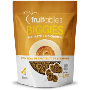Fruitables Biggies Peanut Butter & Banana Dog Treats