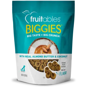 Fruitables Dog Treats Biggies Almond Butter & Coconut 16oz