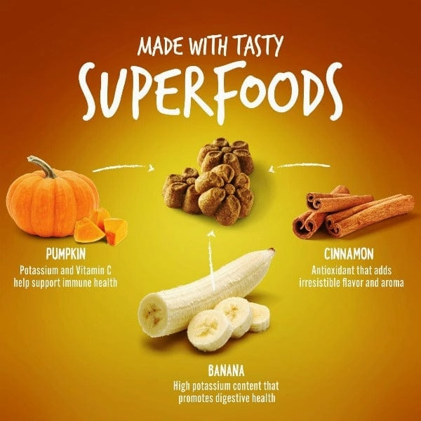 Fruitables Baked Pumpkin & Banana Dog Treats