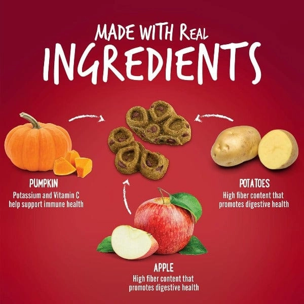 Fruitables Biggies Crispy Bacon & Apple Dog Treats