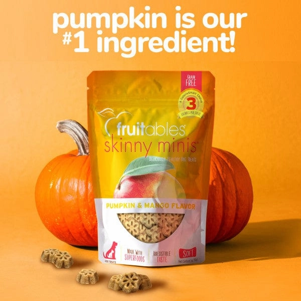 Fruitables Skinny Minis Pumpkin & Mango Flavor Dog Treats