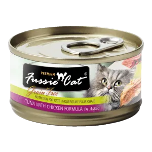 Fussie Cat Black Label Tuna with Chicken in Aspic 80g
